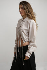 Cargar imagen en el visor de la galería, CAMISA NUNO - TALLA S/M - BEIGE

