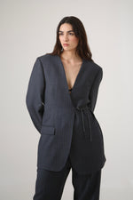 Cargar imagen en el visor de la galería, SUIT KIMONO - TALLA S - GRIS OXFORD
