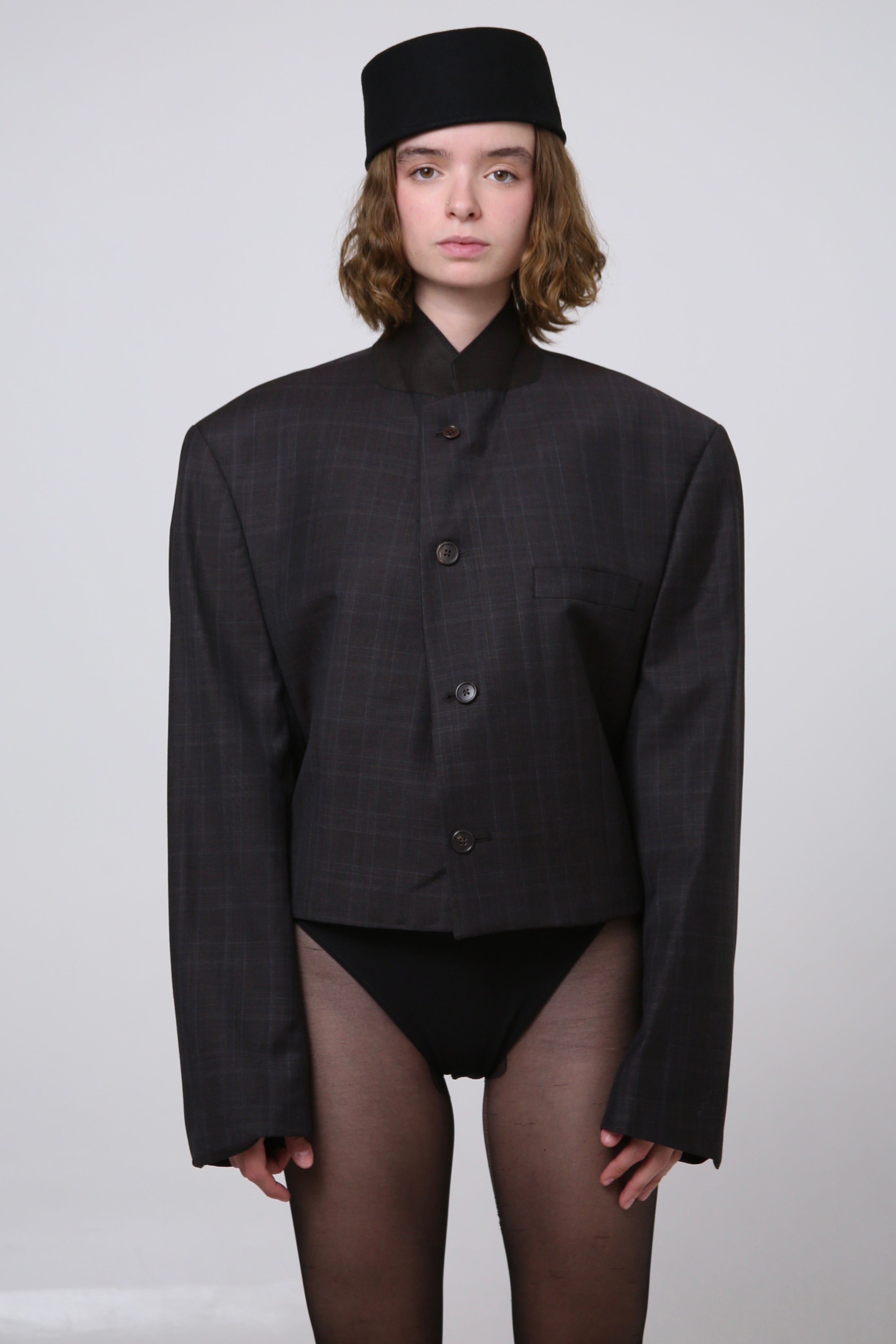 BLAZER JIN - TALLA M - CAFE