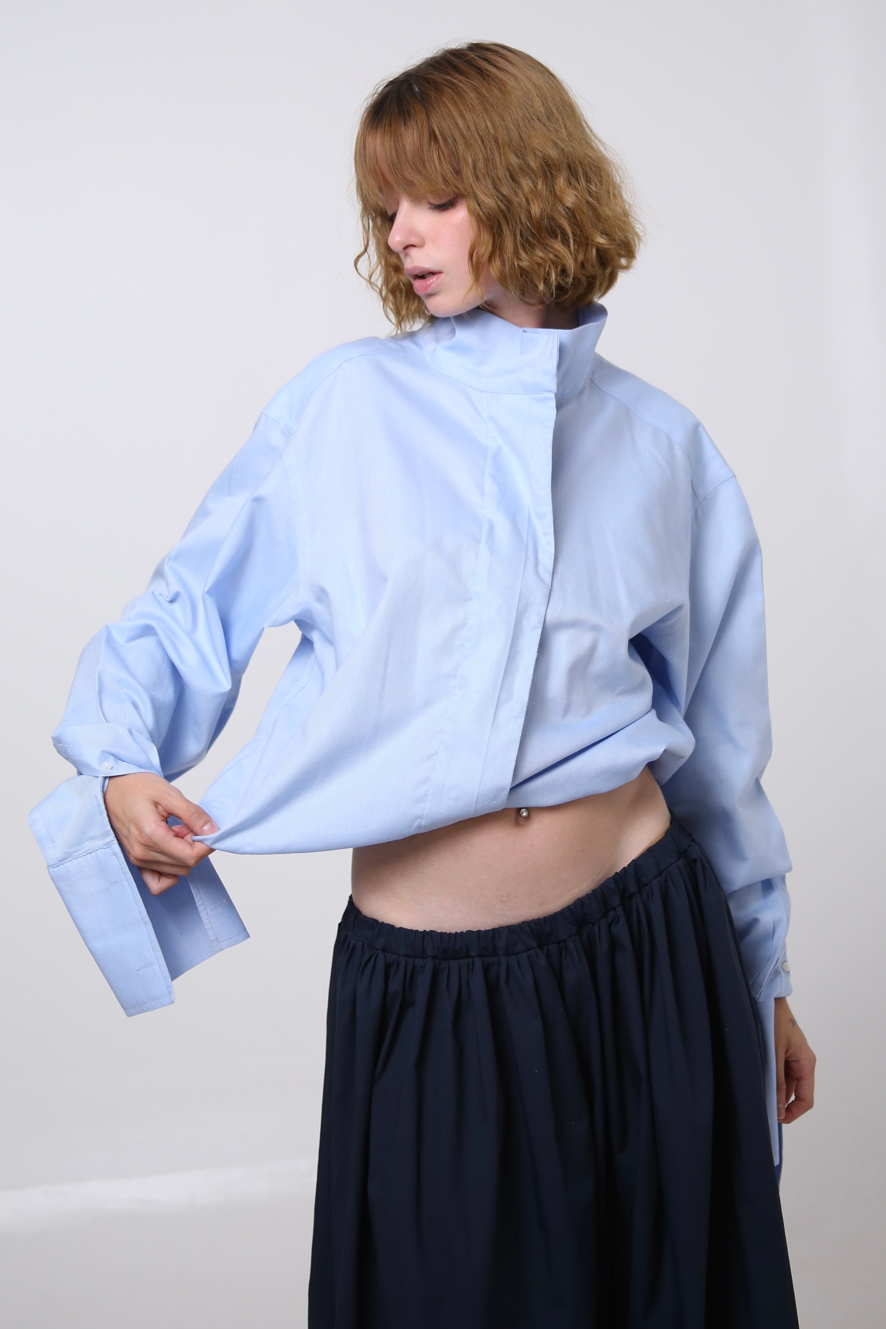 CAMISA NEKKU - TALLA M - AZUL
