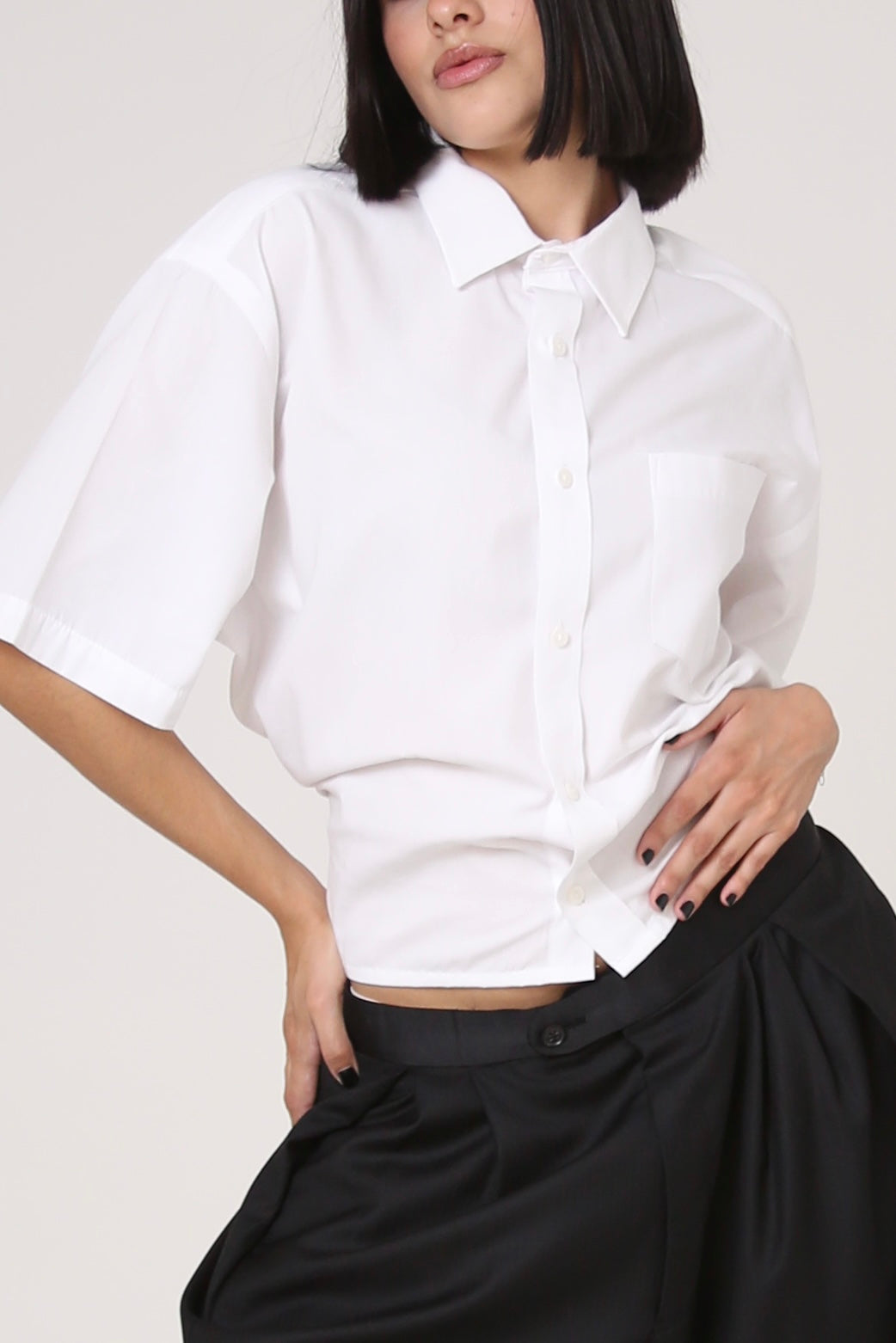 CAMISA KURO - TALLA M - BLANCA