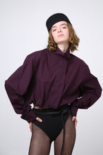 Cargar imagen en el visor de la galería, CAMISA NEKKU - TALLA S/M - VINO
