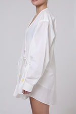 Cargar imagen en el visor de la galería, CAMISA KIMONO - MH X MITSA. - UNITALLA- BLANCA
